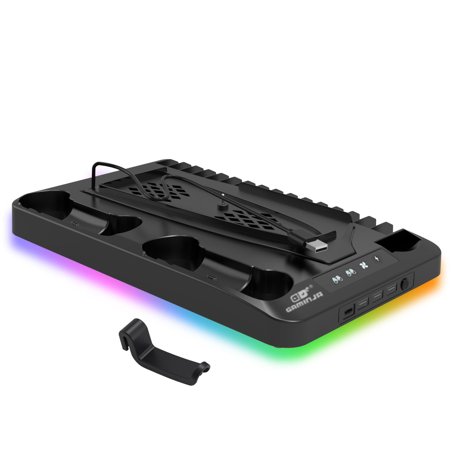 Suitable For Ps5 Slim Host Heat Dissipation Base Ps5 Handle Charging Stand Disc Earphone Storage Rack