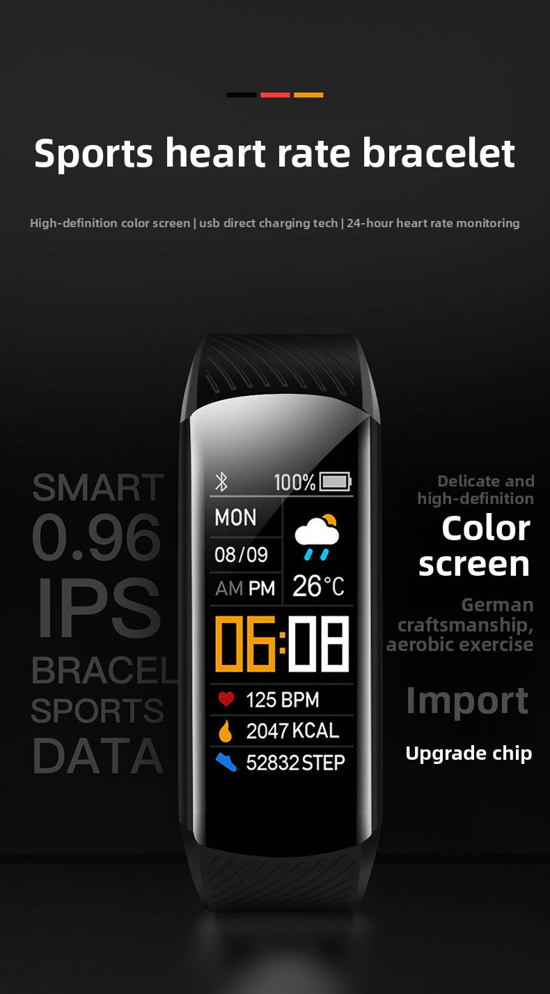 Color Screen Sports Pedometer Bracelet