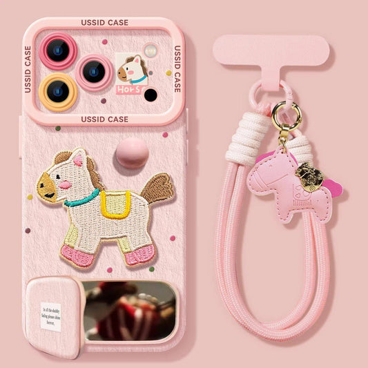 Pink Horse Iphone Case