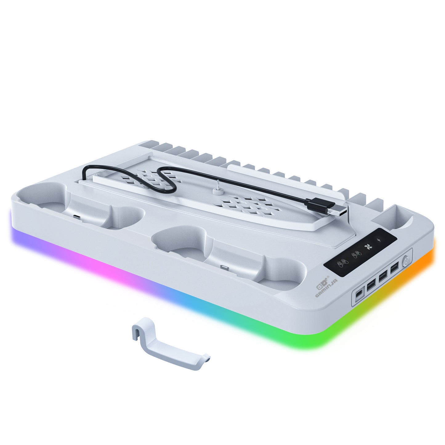 Suitable For Ps5 Slim Host Heat Dissipation Base Ps5 Handle Charging Stand Disc Earphone Storage Rack