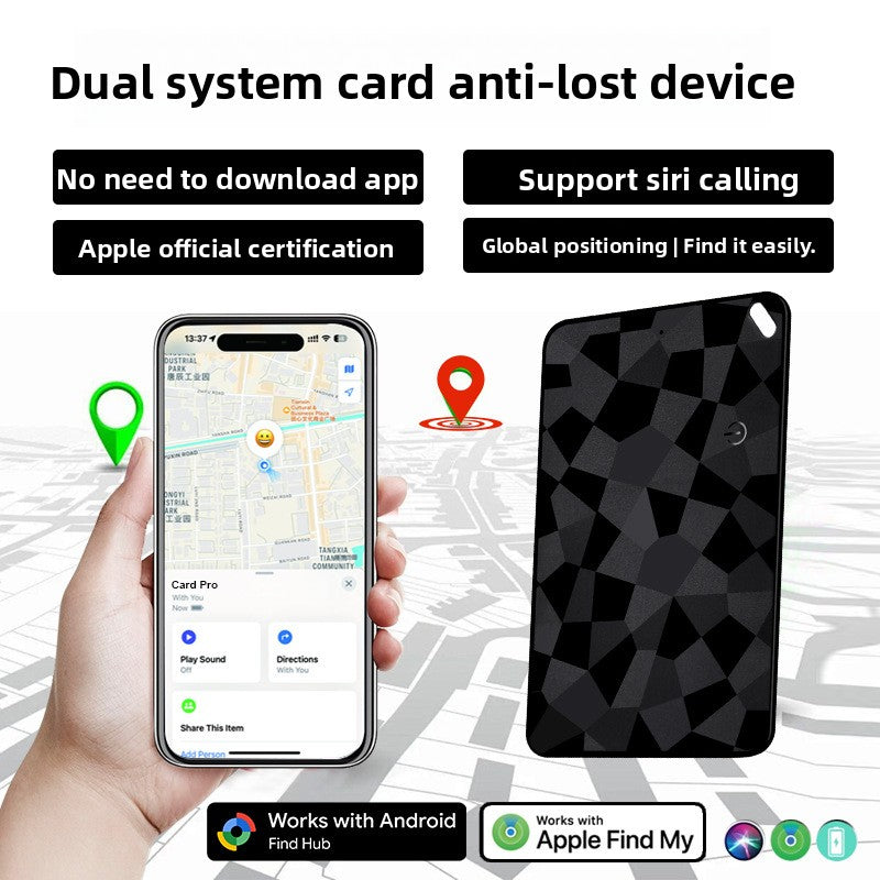 Dual-System Anti-Lost Card