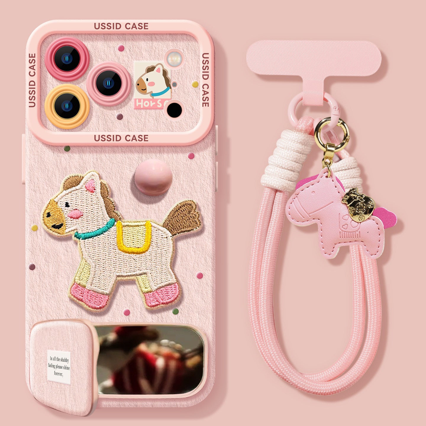 Embroidered Horse All-Inclusive Phone Case