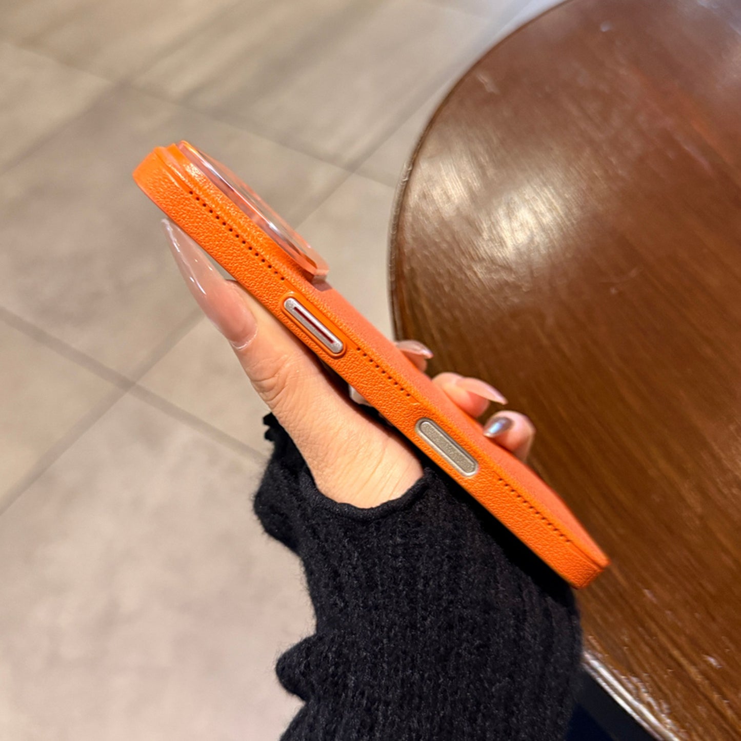 Crystal Litchi Pattern Phone Case