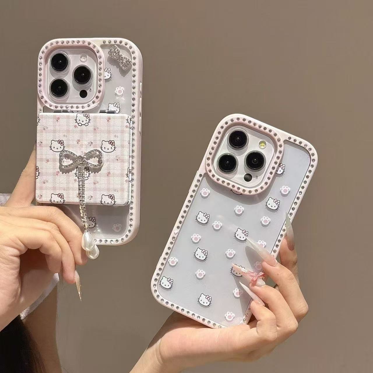 Side Drill Cat'S Claw Kt Mirror Phone Case