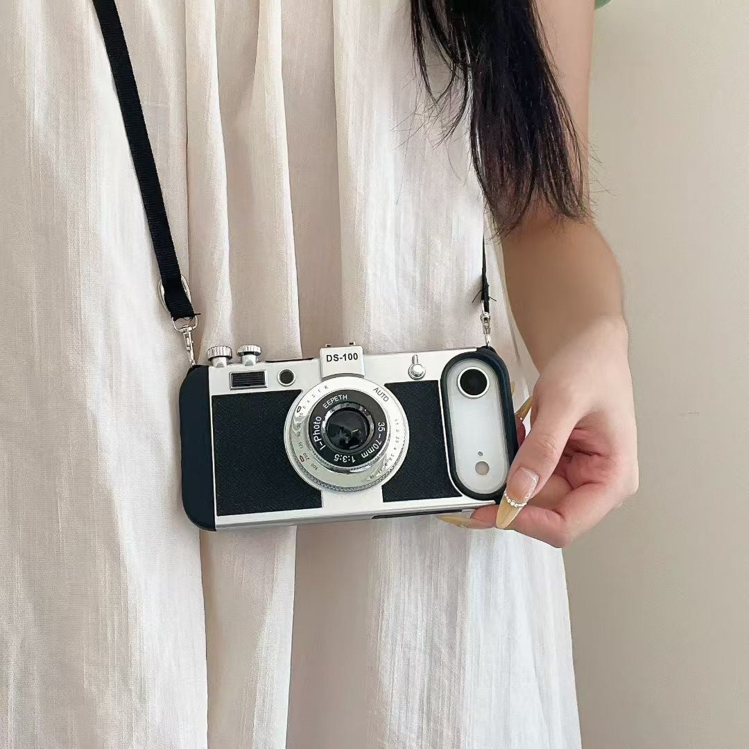 Camera Diagonal Rope Phone Case