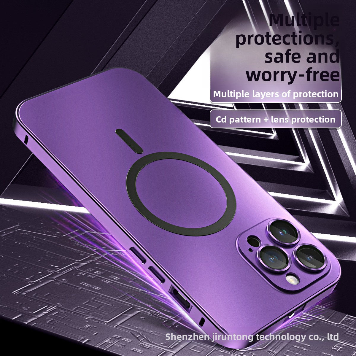 Buckle Metal Frame Magnetic Shell