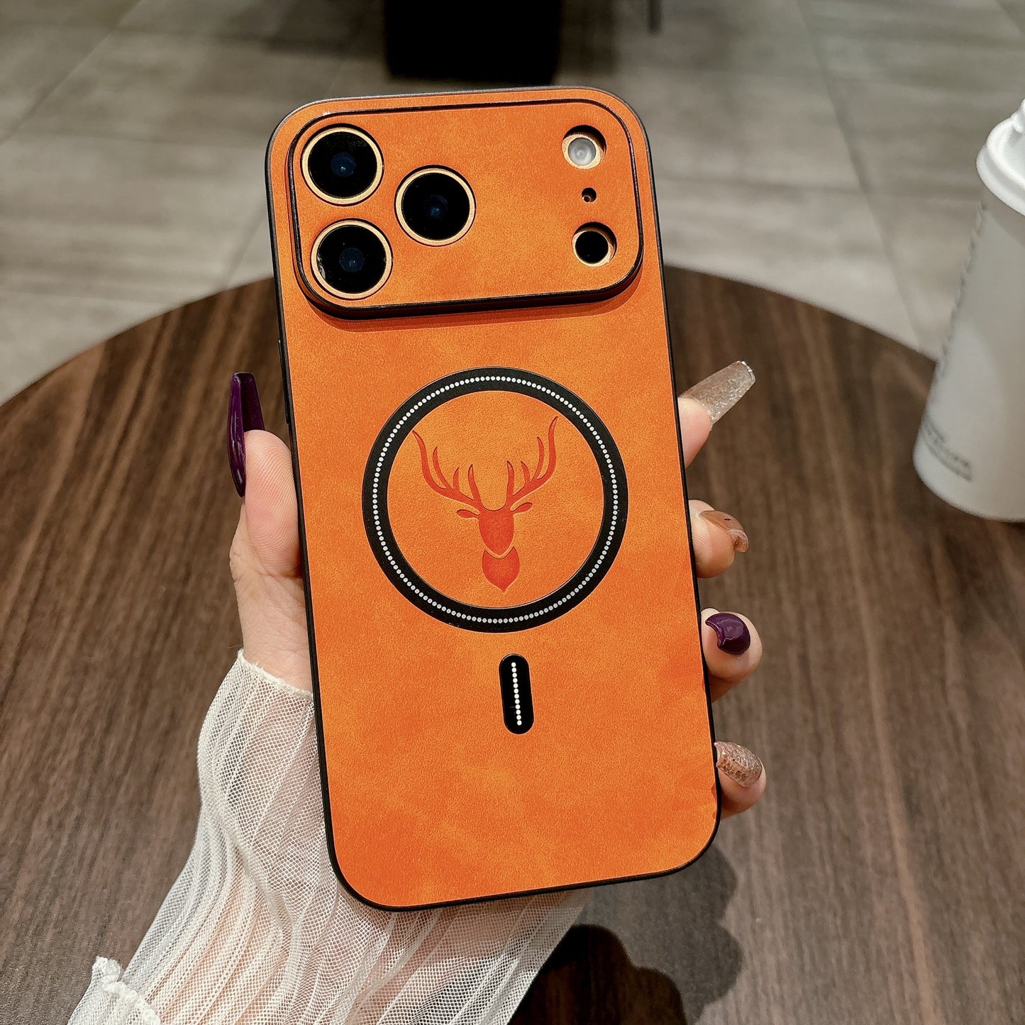Apple Deer Head Mobile Phone Case