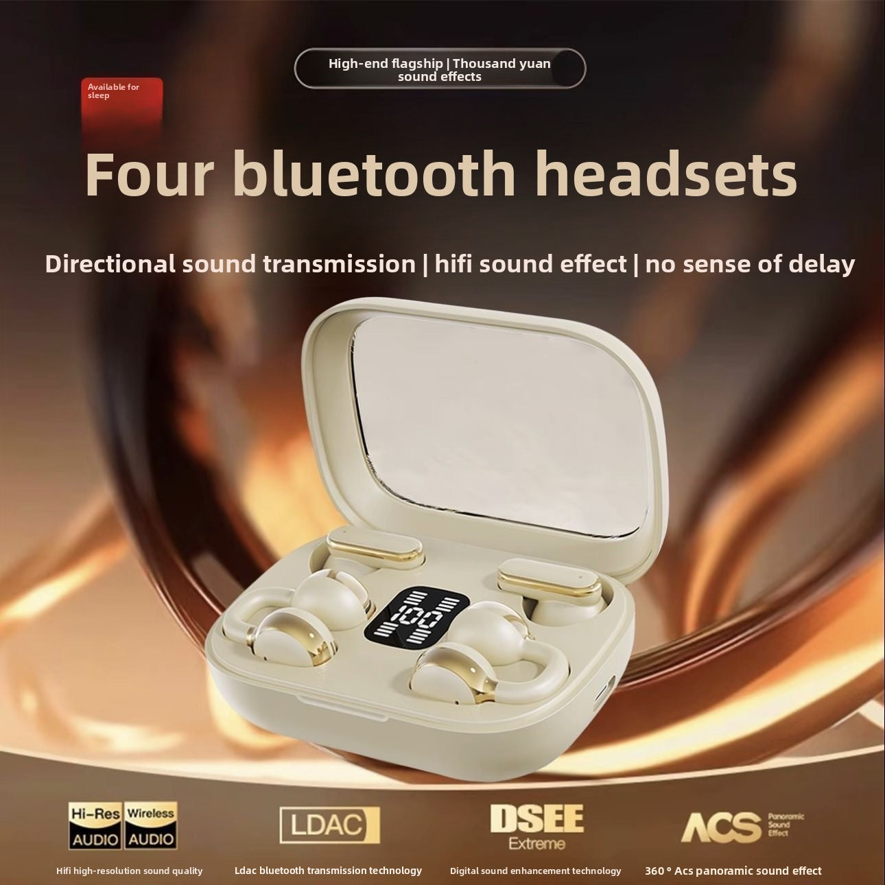 Bone Conduction Bluetooth Headphones