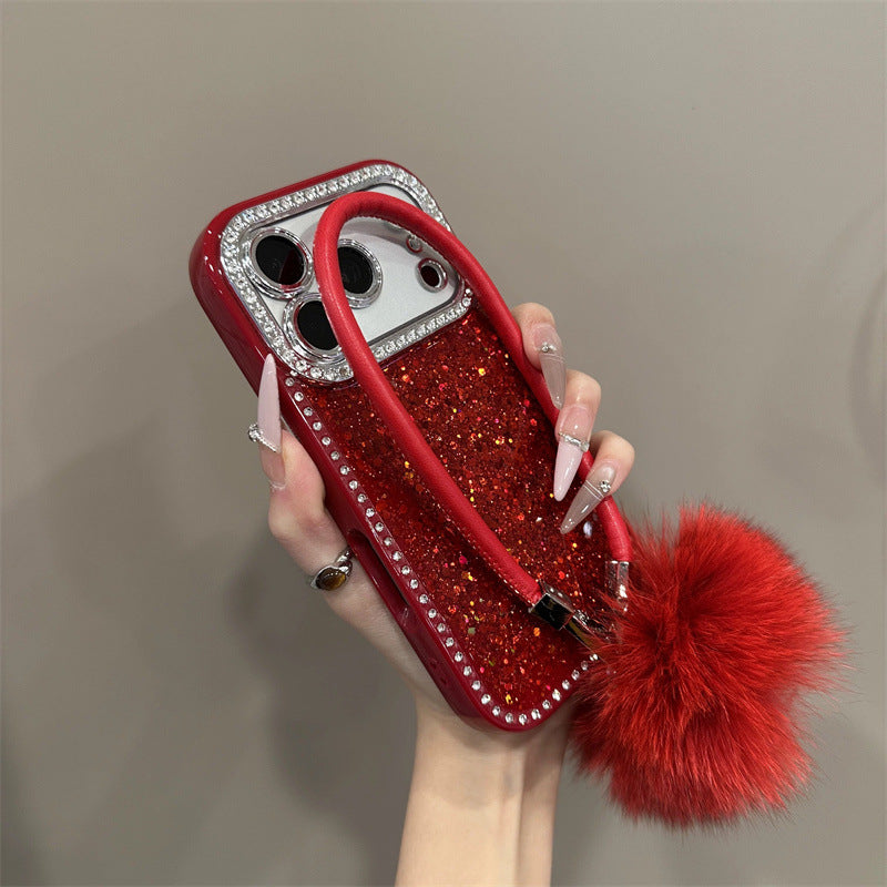 Drop Glue Sequins Mobile Phone Case-Logo