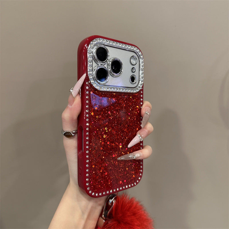 Drop Glue Sequins Mobile Phone Case-Logo