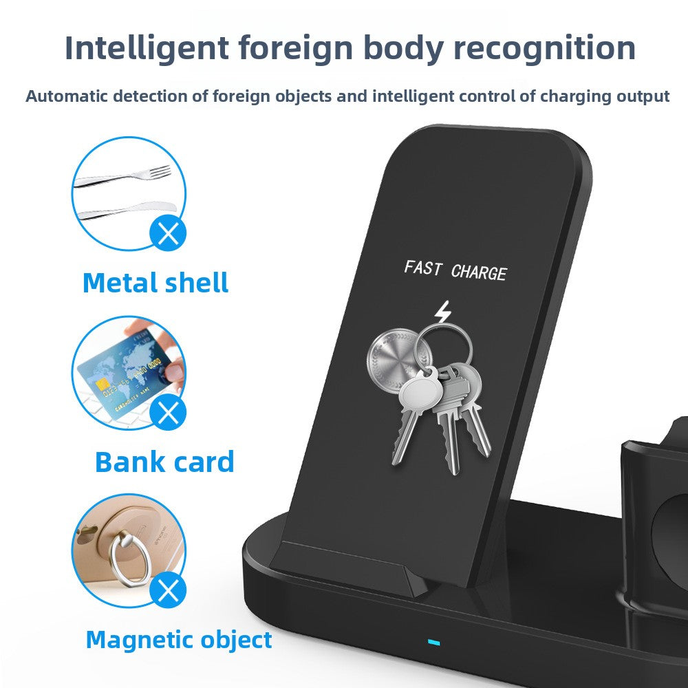 3-In-1 Wireless Charger with Plug use