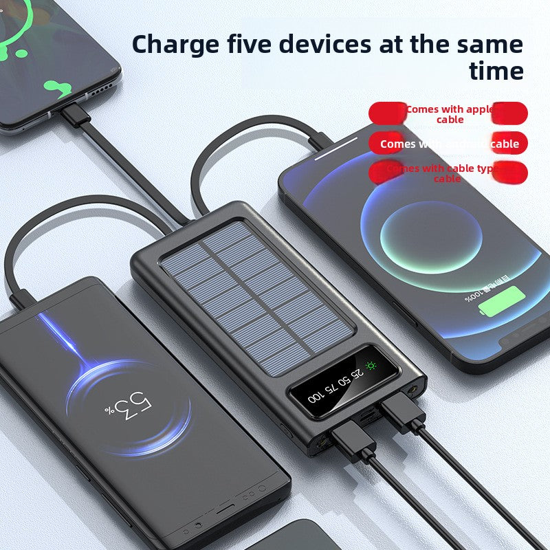 Solar Self-Belt Line Charging Treasure