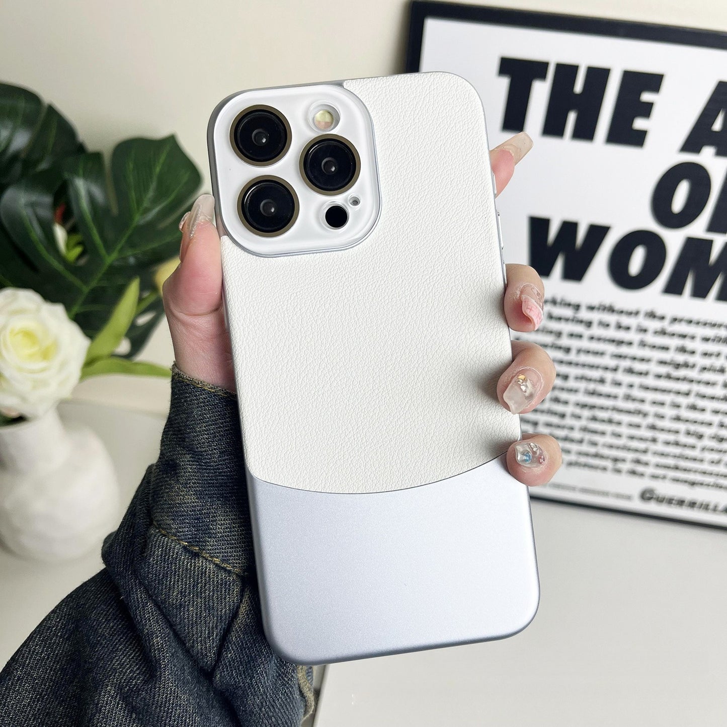Crystal Leather Phone Case-Labeling