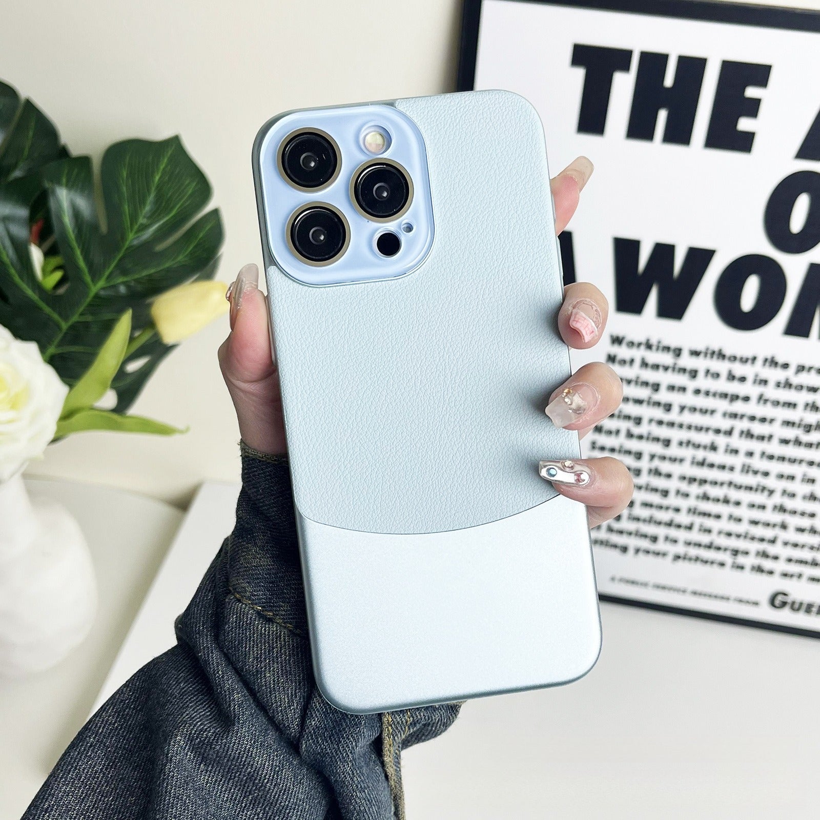 Crystal Leather Phone Case-Labeling