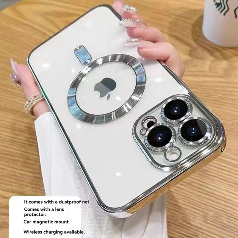 Transparent Magnetic Suction Phone Case